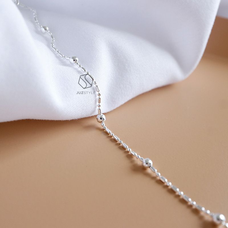 Lắc chân bạc Ball chain