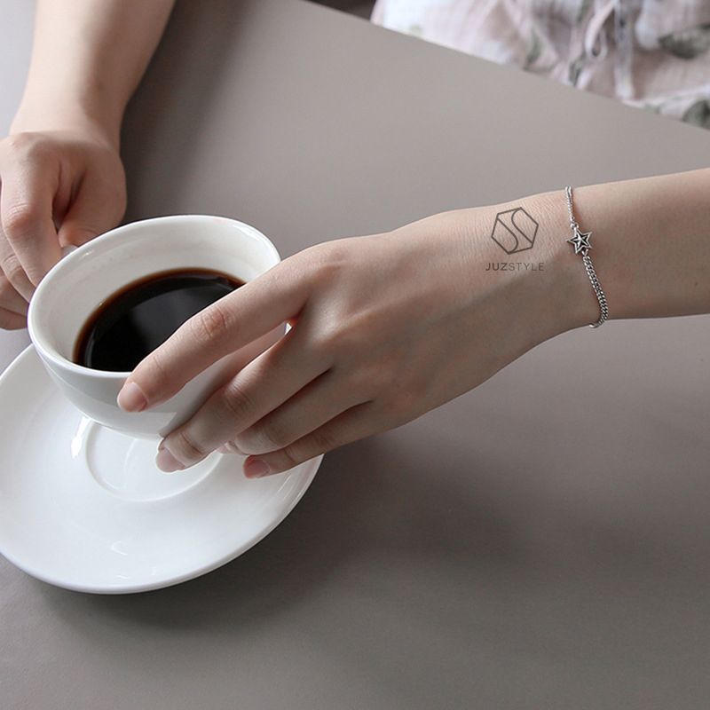 Lắc tay bạc Vintage Star