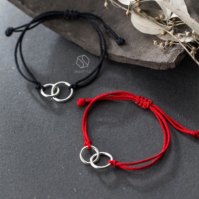 Vòng tay bạc Love loop