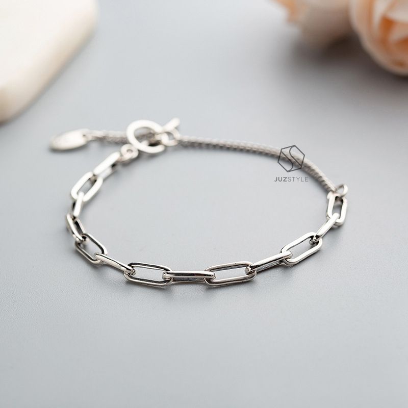 Lắc tay bạc Vintage chain