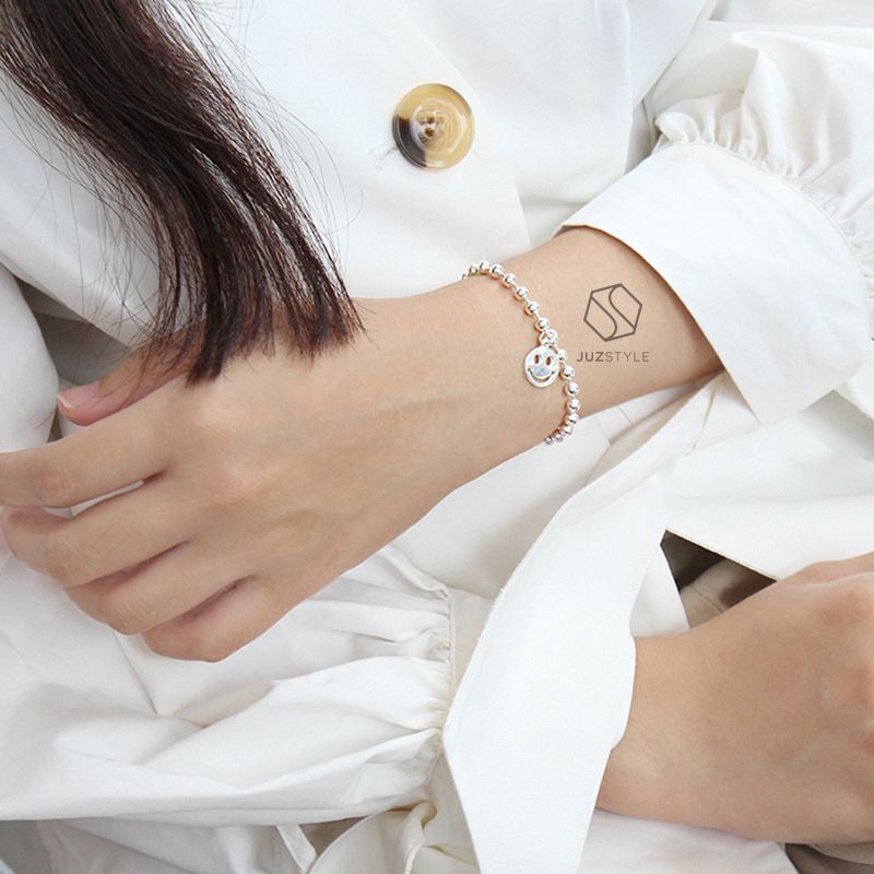 Lắc tay bạc Smile icon