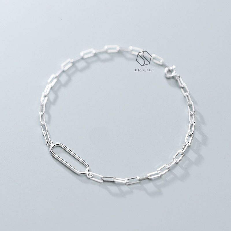 Lắc tay bạc Oval chain