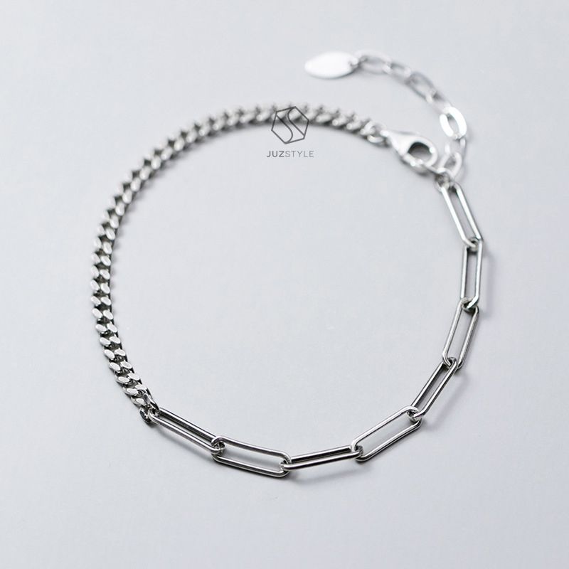Lắc tay bạc Double chains