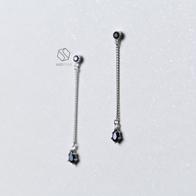 Bông tai bạc Raindrop