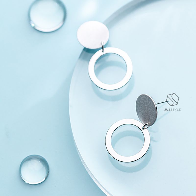 Bông tai bạc Circles Chic