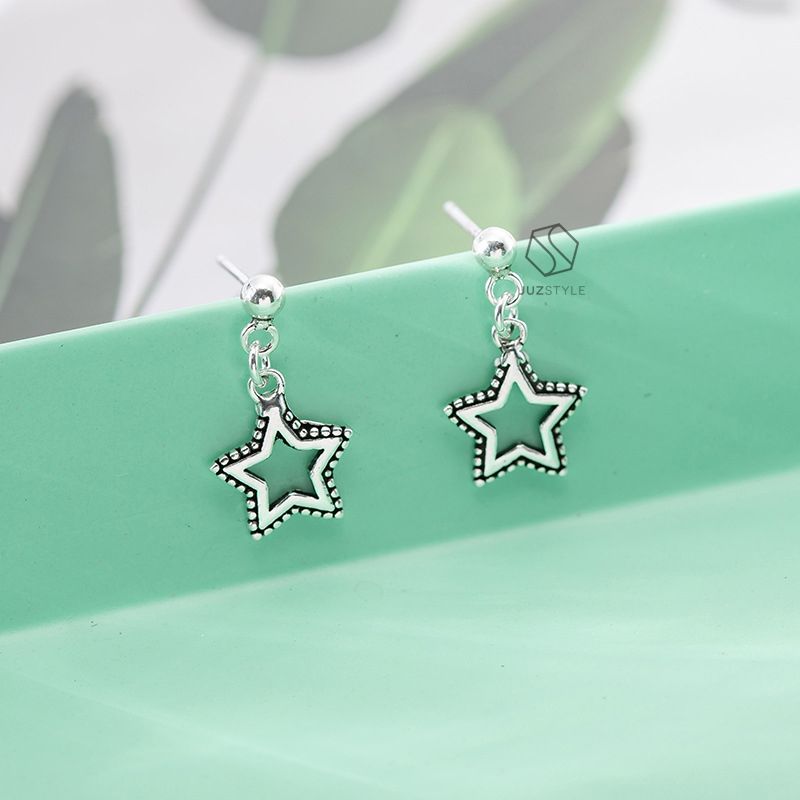 Bông tai bạc Vintage stars