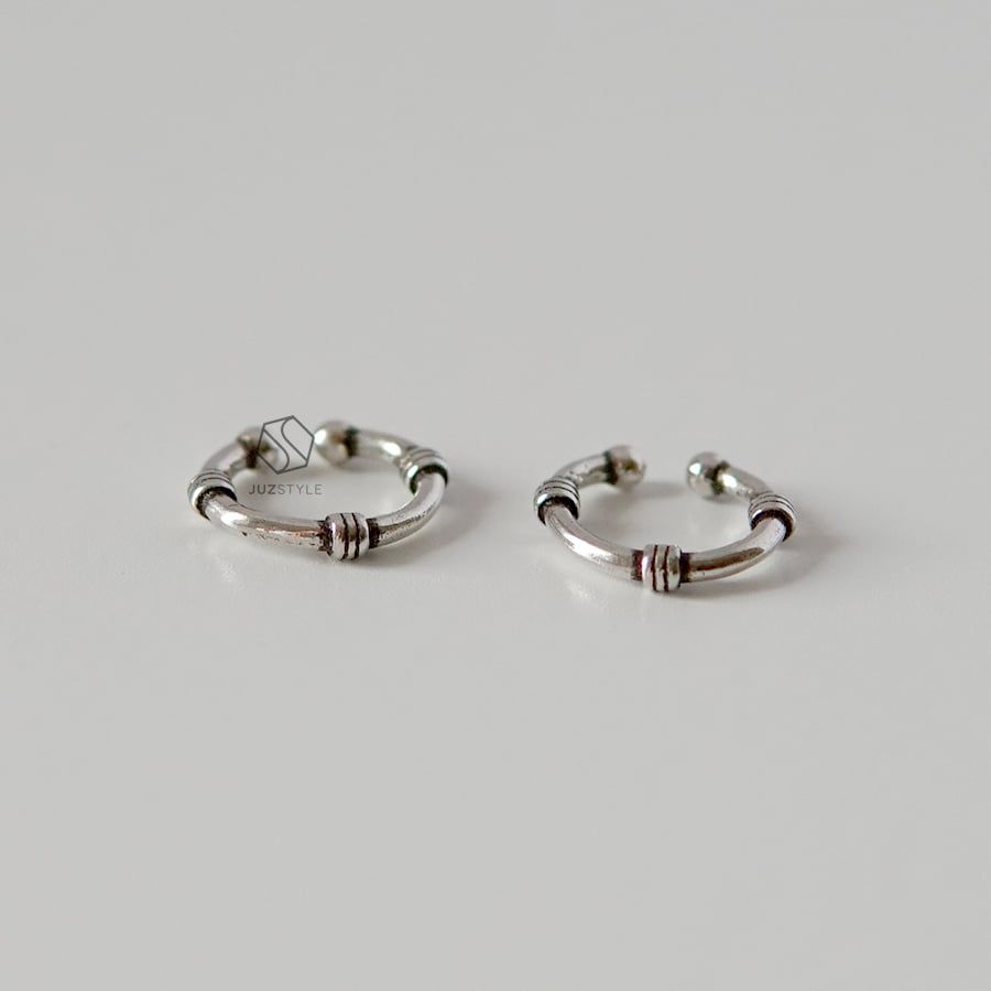 Bông tai bạc Bali earcuff