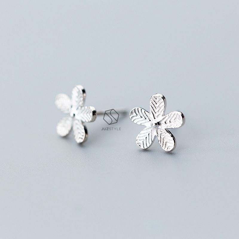 Bông tai bạc Tiny flower