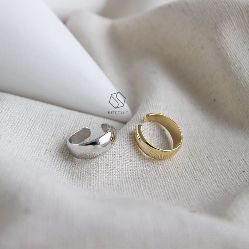 Bông tai bạc Cigar earcuff