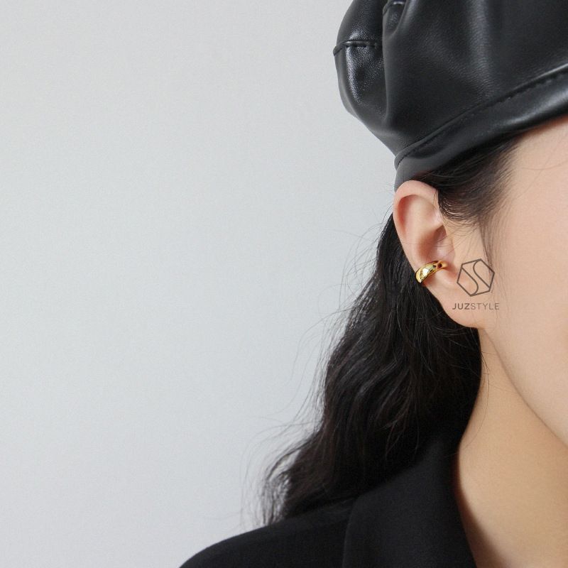 Bông tai bạc Cigar earcuff
