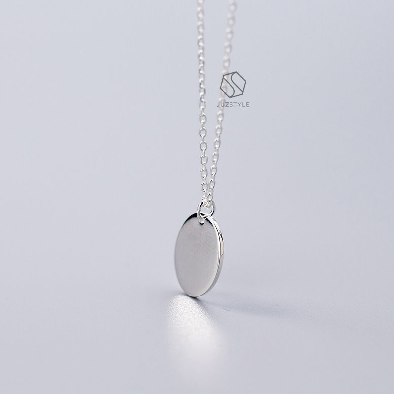Dây chuyền bạc Mini oval tag