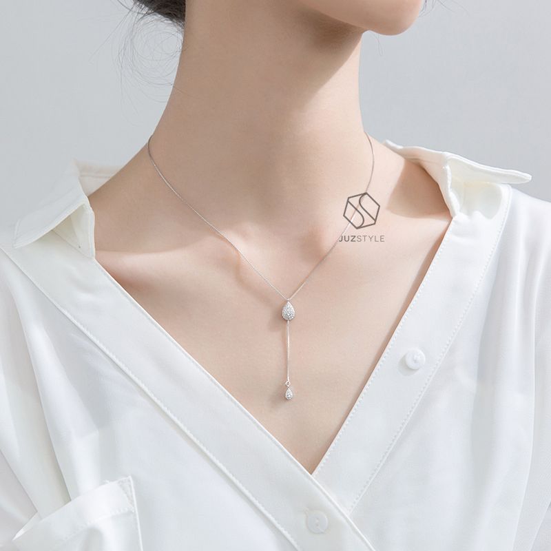 Dây chuyền bạc Water drop