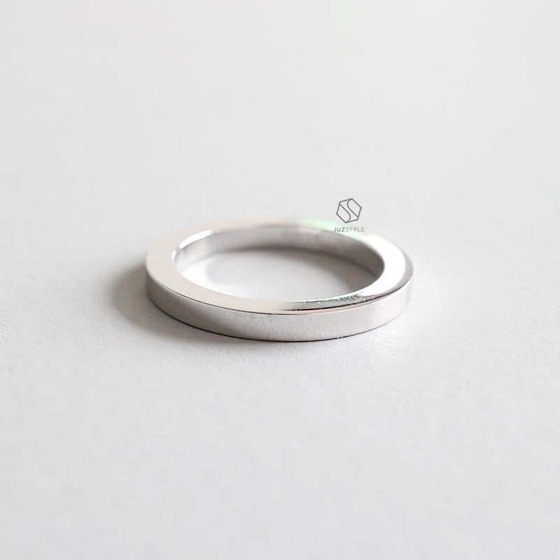 Nhẫn bạc Basic square 2.0