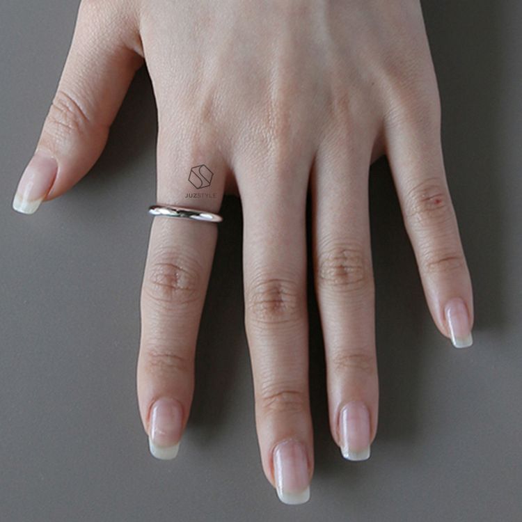 Nhẫn bạc Basic Curl