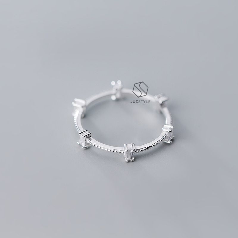 Nhẫn bạc Gems around