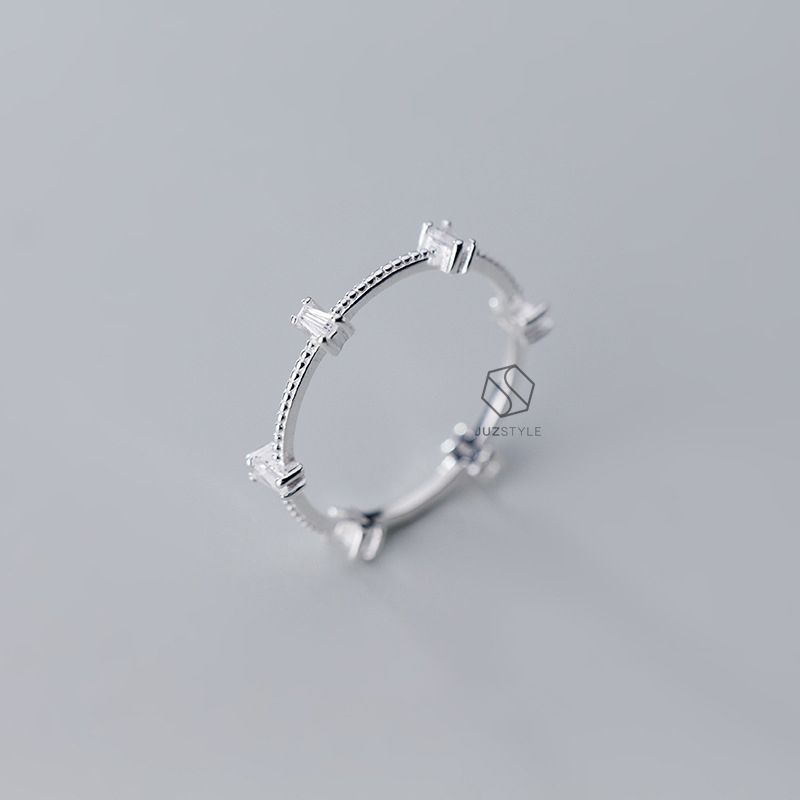 Nhẫn bạc Gems around