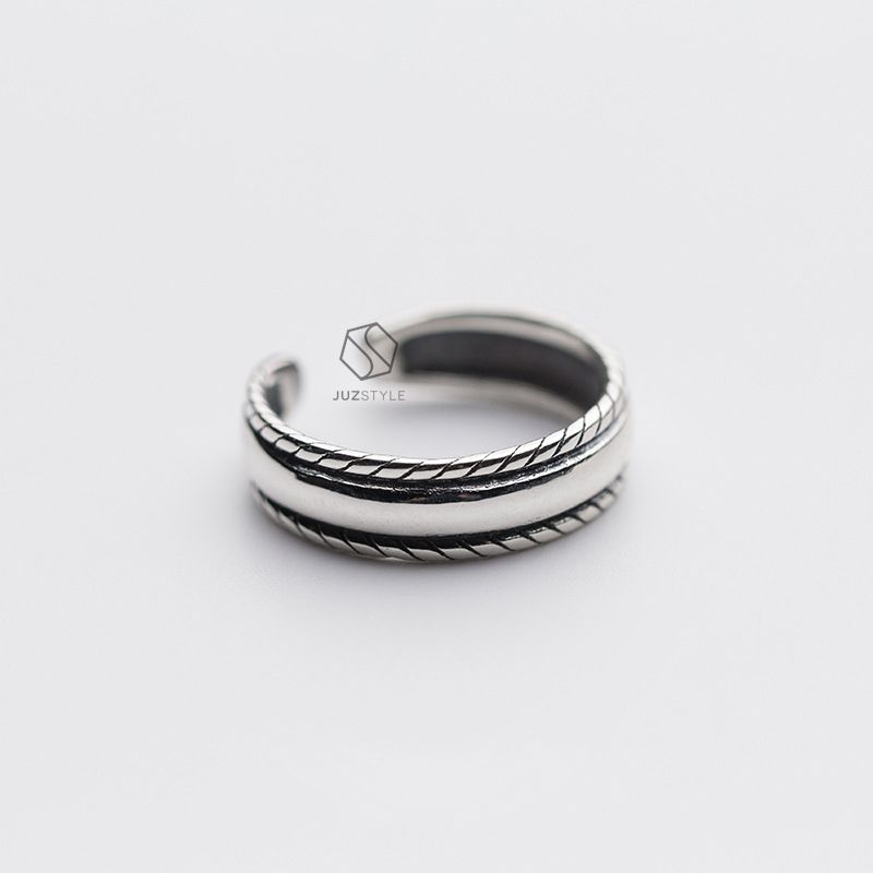 Nhẫn bạc Vintage twist