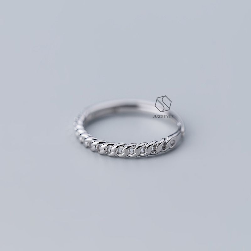 Nhẫn bạc Mini chain