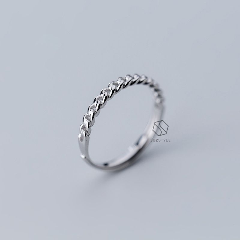 Nhẫn bạc Mini chain