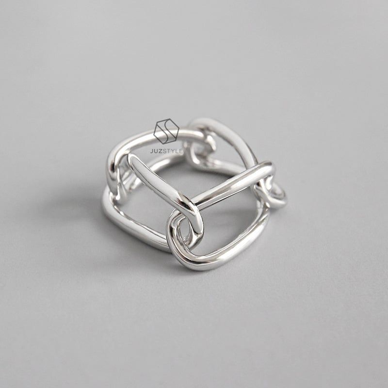 Nhẫn bạc Chains
