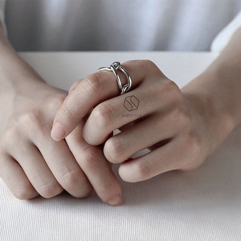Nhẫn bạc Chains