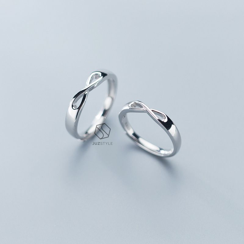 Nhẫn cặp bạc Infinity