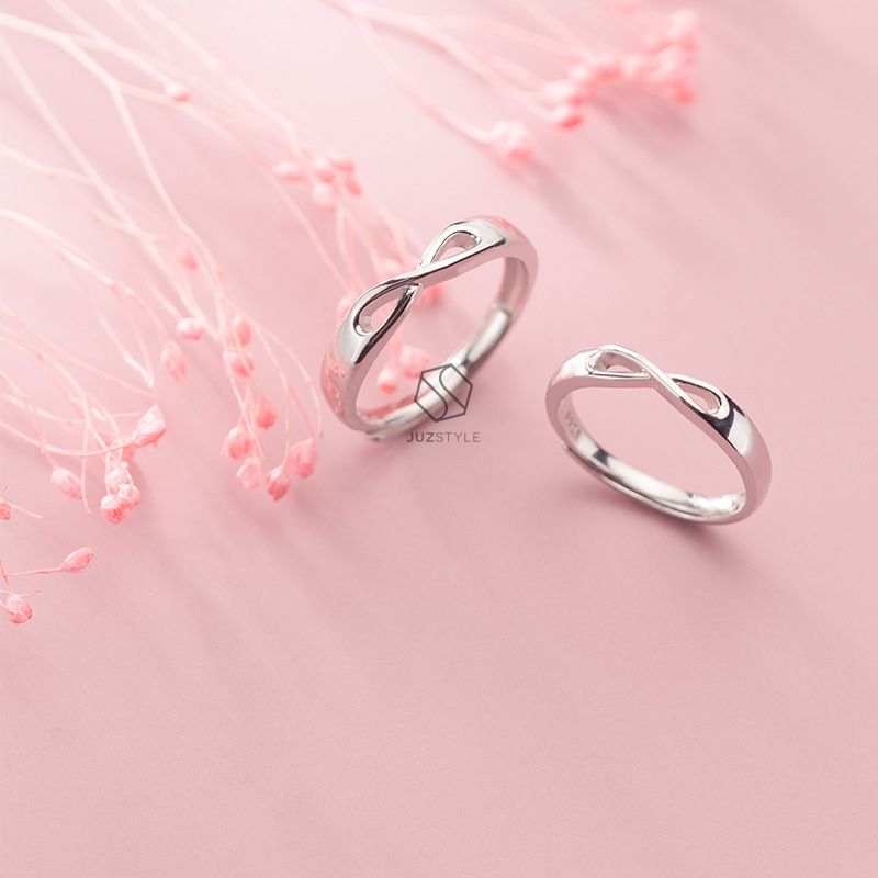 Nhẫn cặp bạc Infinity