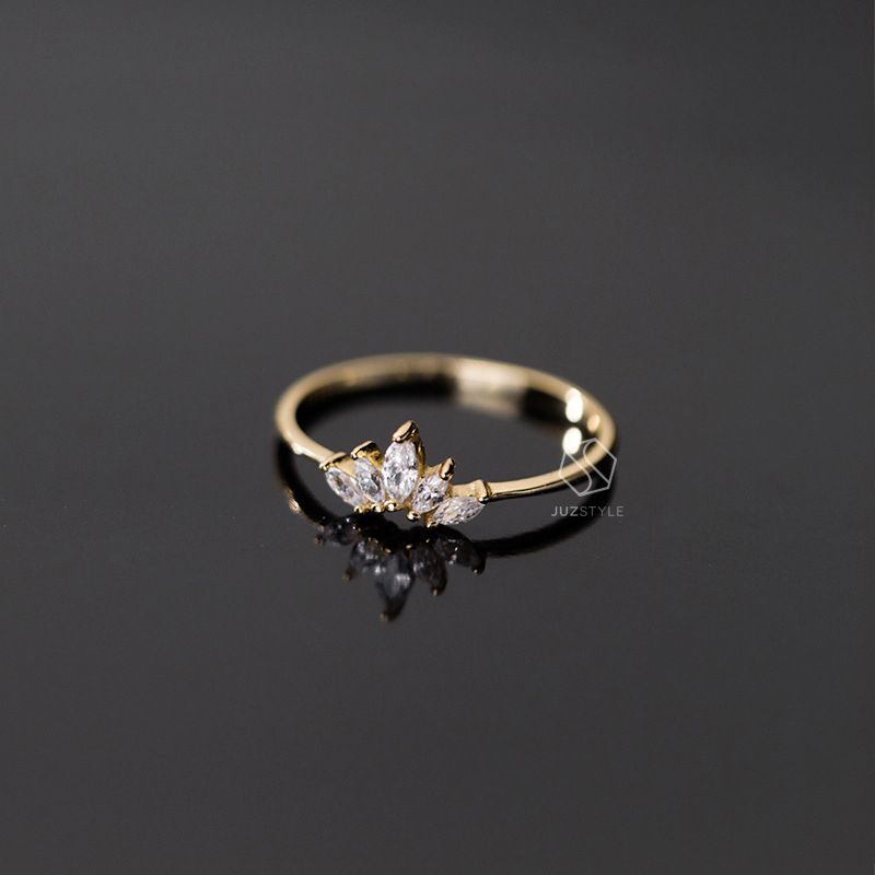 Nhẫn bạc Marquise CZ stone