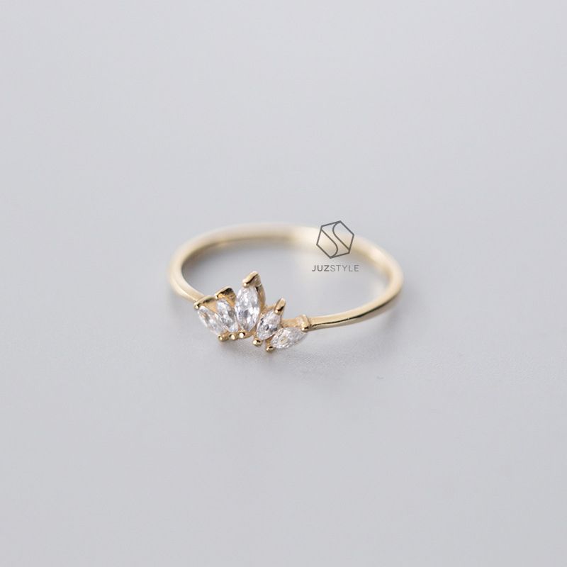 Nhẫn bạc Marquise CZ stone