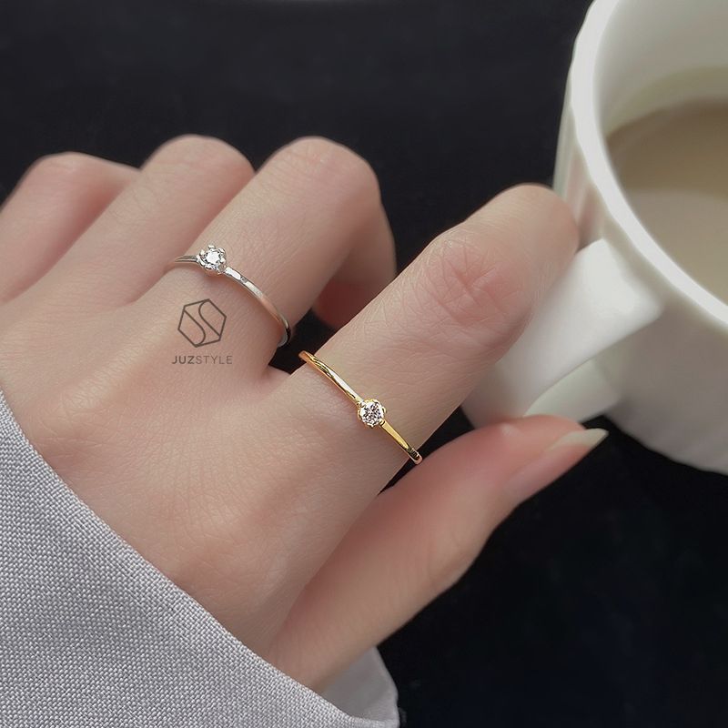 Nhẫn bạc One CZ