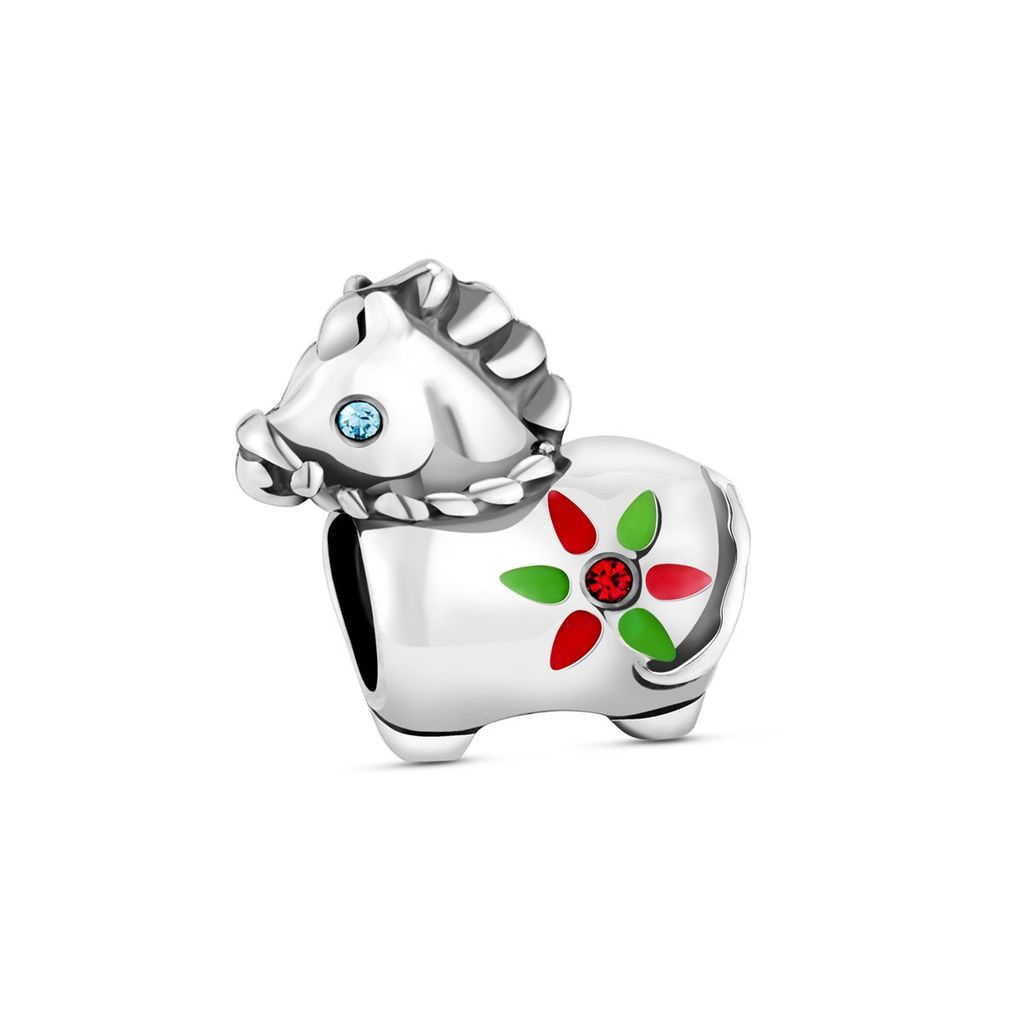  Charm bạc Cute Horse 