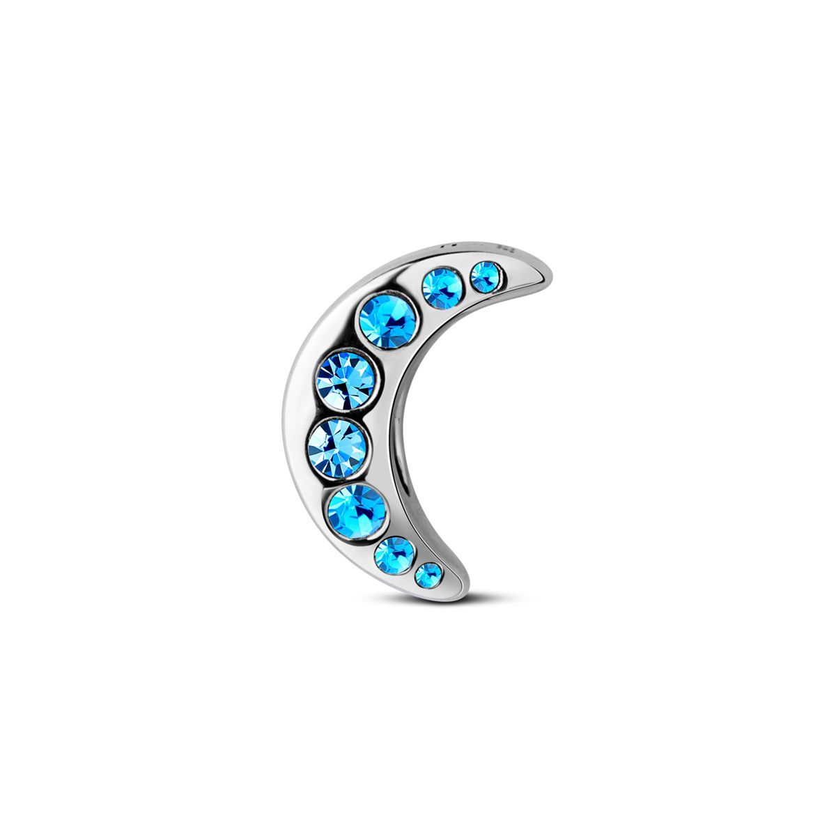  Charm bạc Crescent Moon 