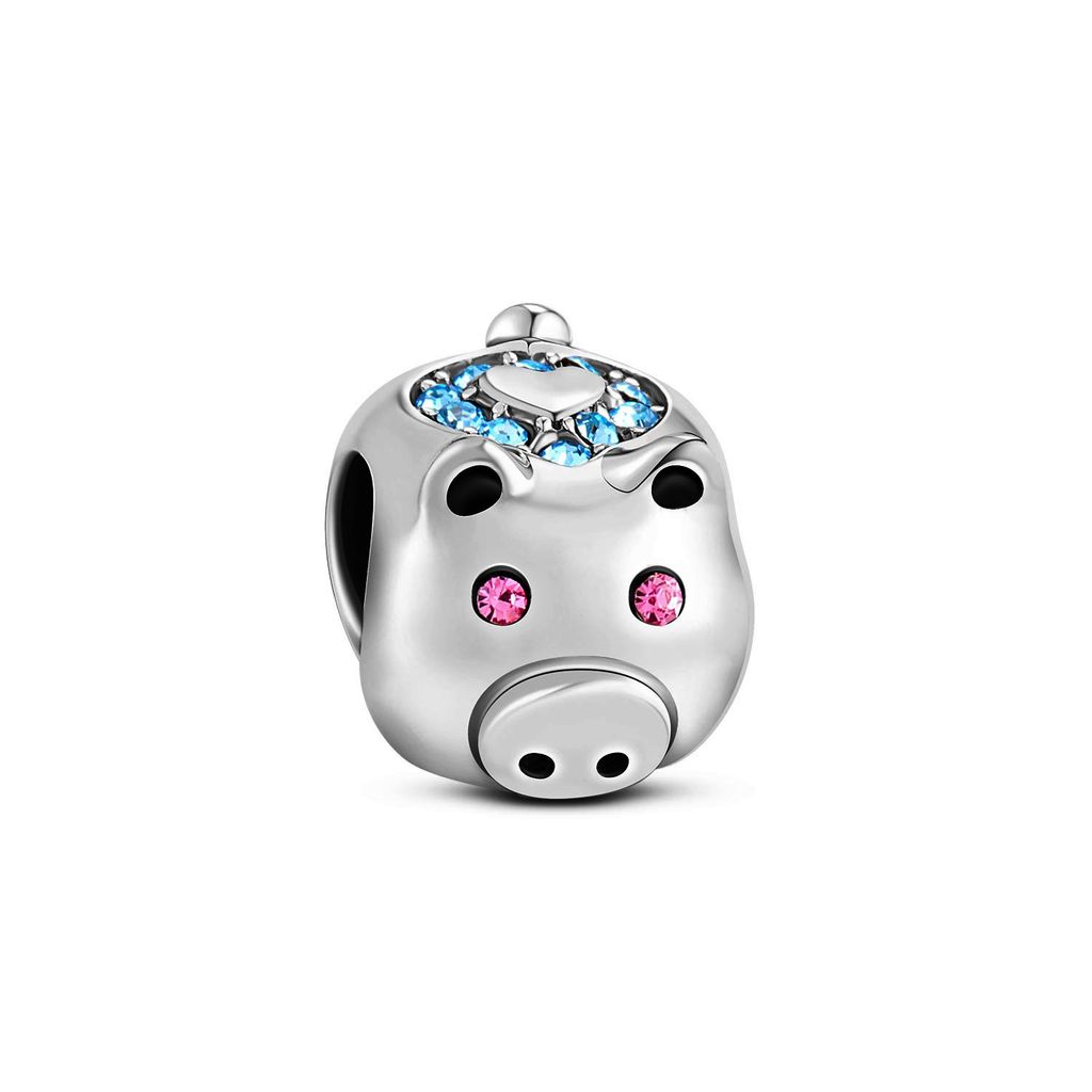 Charm bạc Piggy Bank