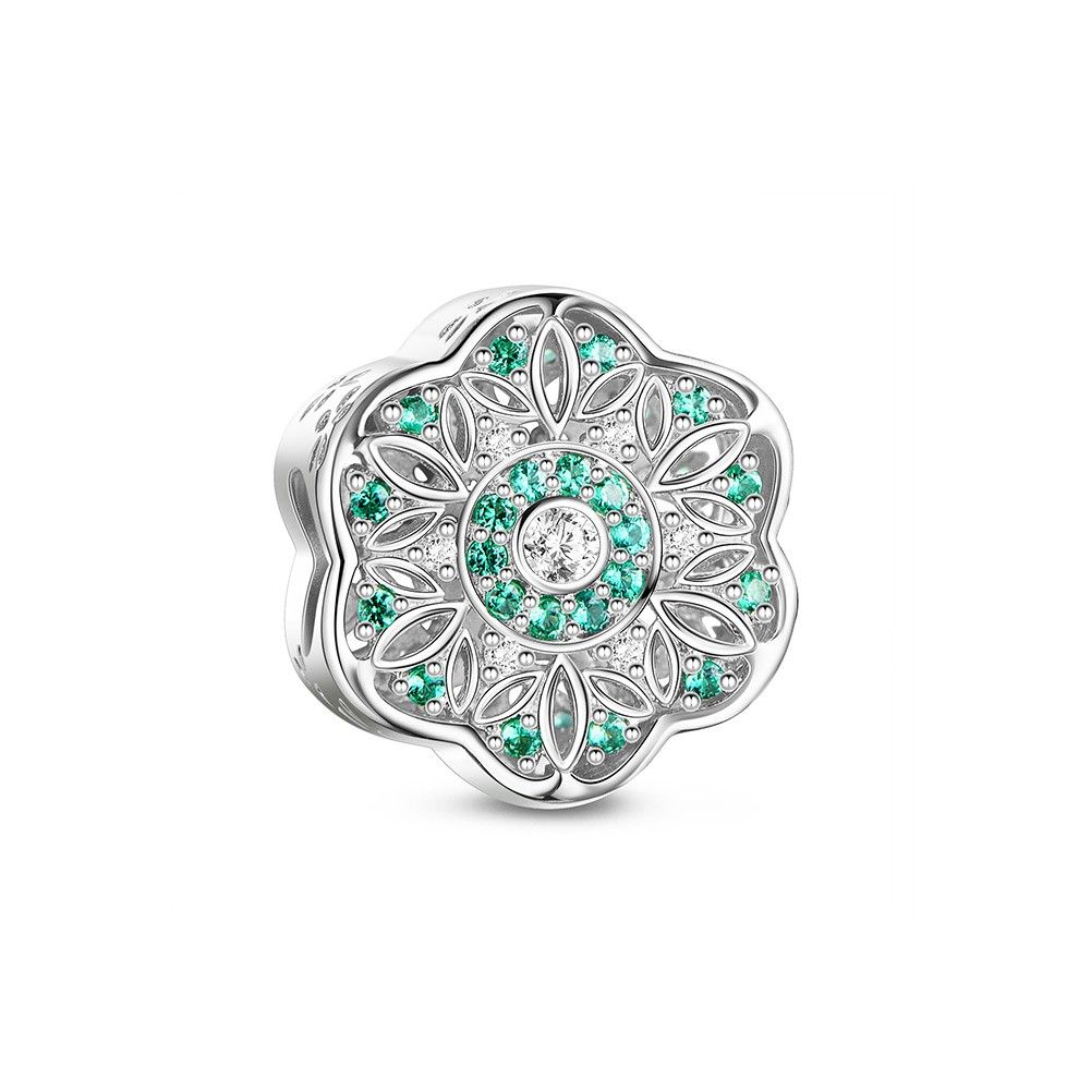 Charm bạc Glittering Flower