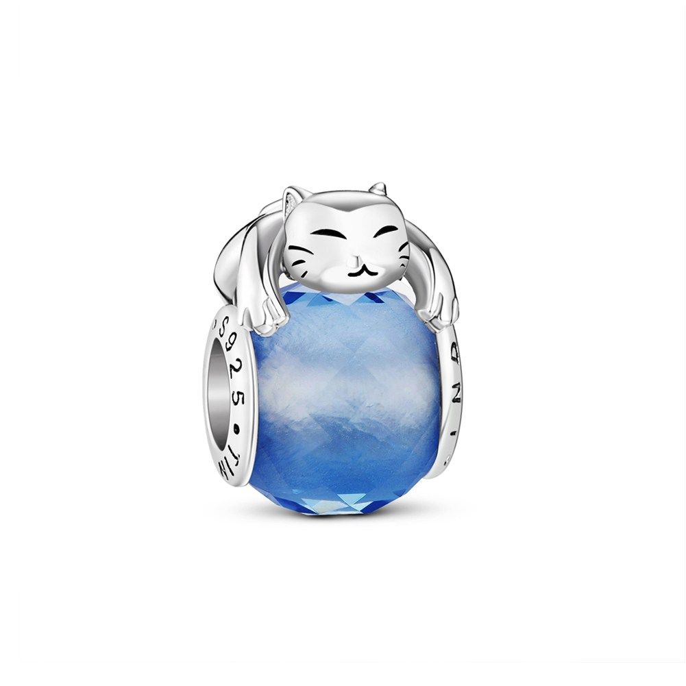 Charm bạc Lucky Cat