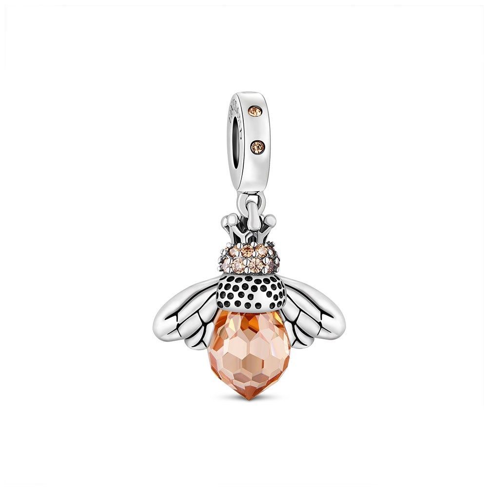Charm bạc rơi Queen Bee