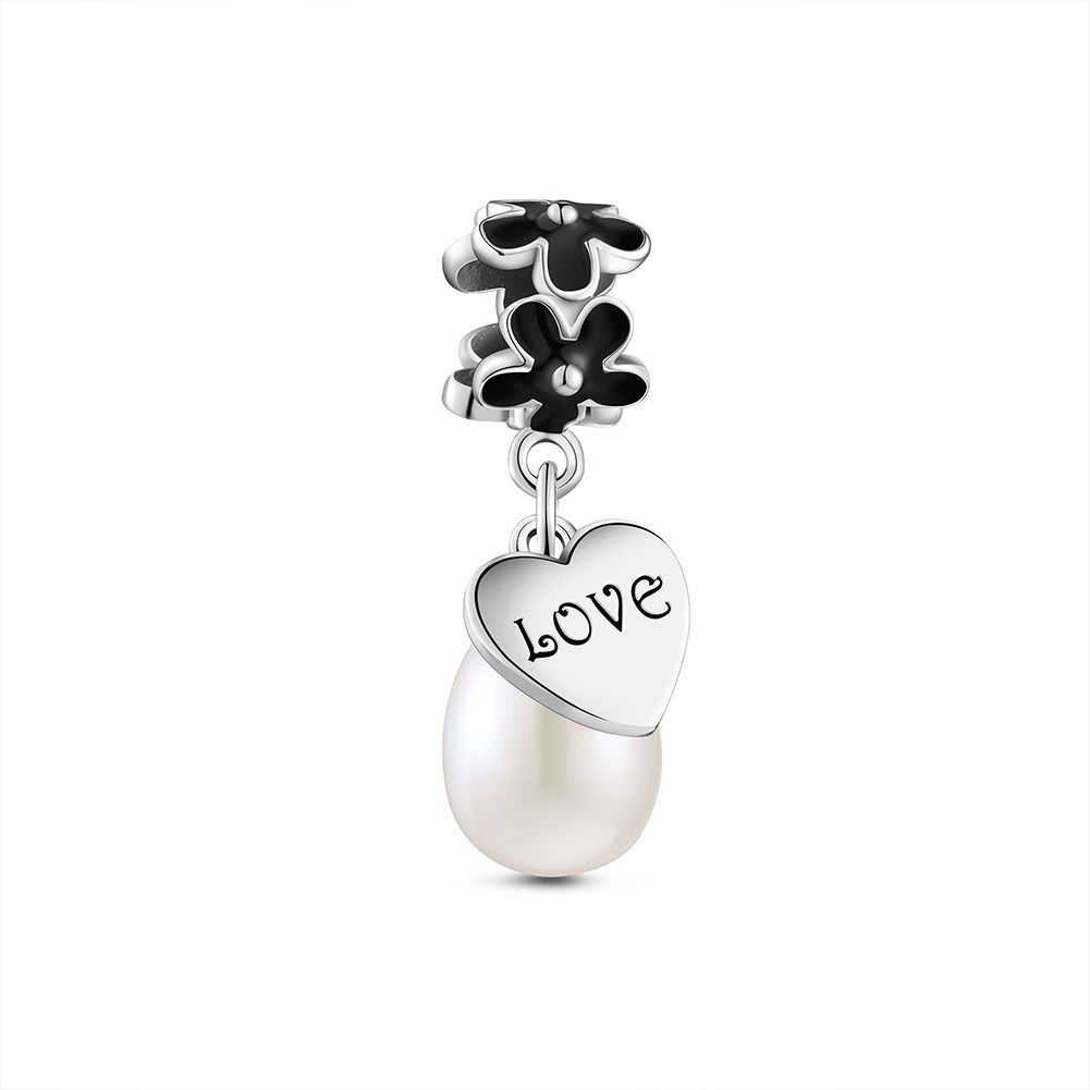 Charm bạc rơi Daisy Pearl