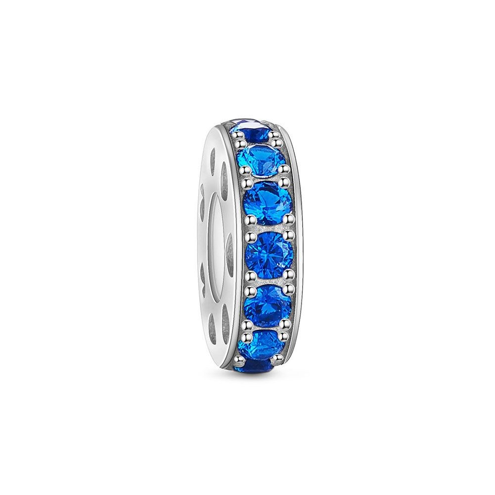 Charm bạc chặn Blue stone
