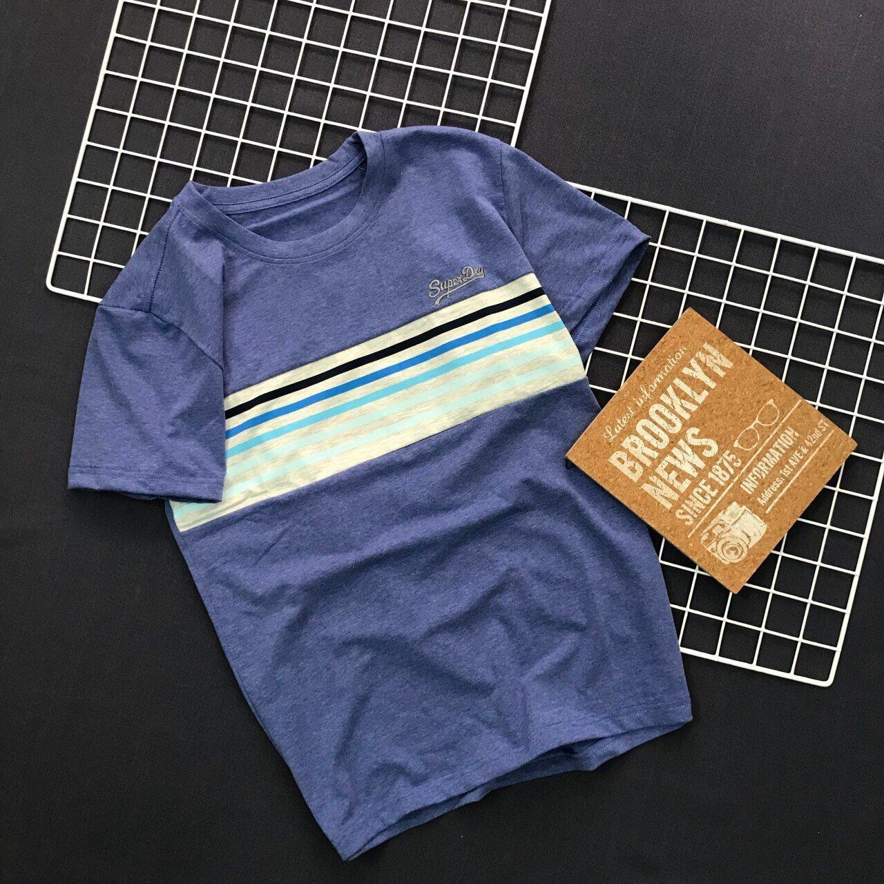 ATTN0012XANH DA - THUN TAY NGẮN SUPER DRY