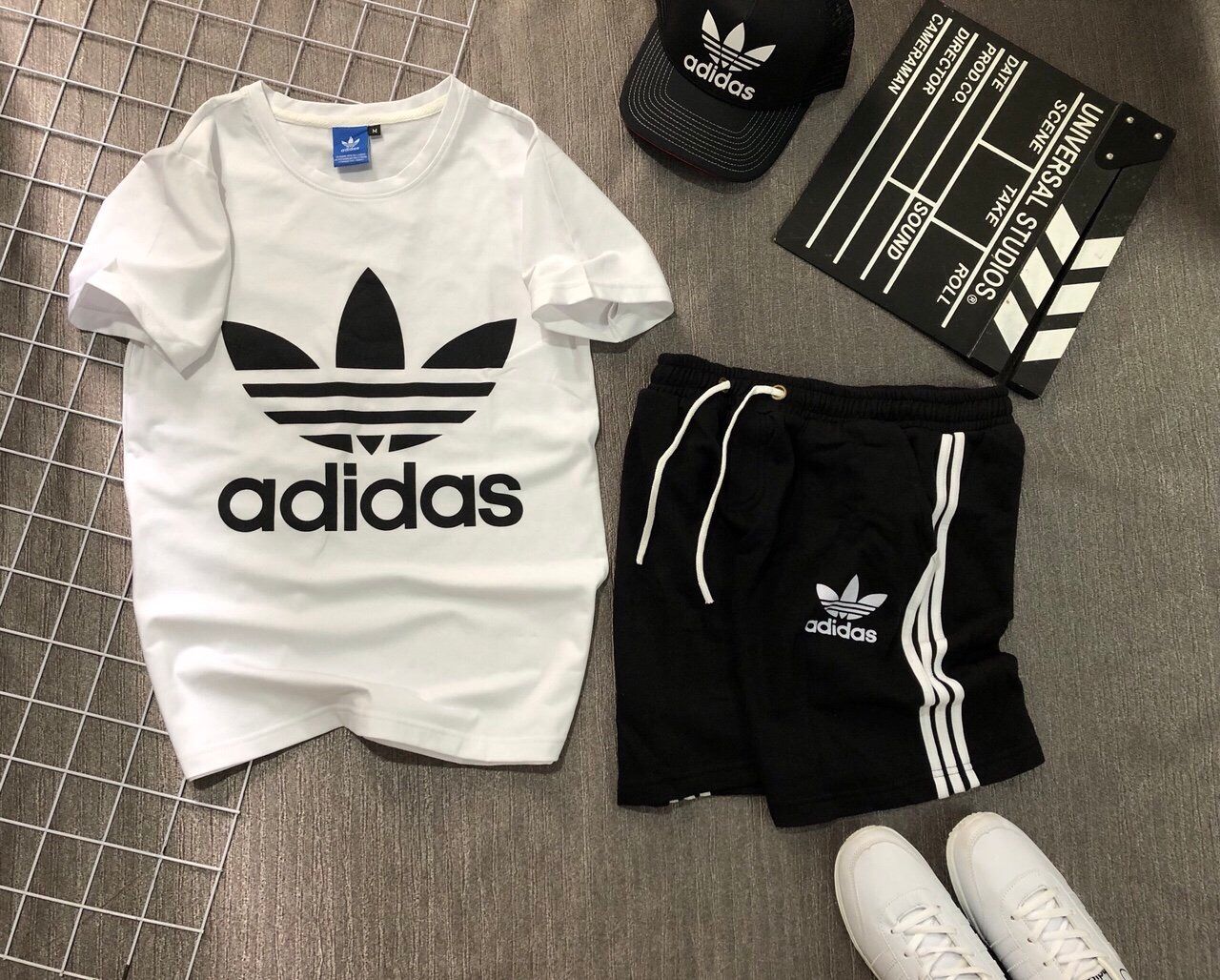 SHORTAD - QUẦN THỂ THAO ADIDAS ĐEN