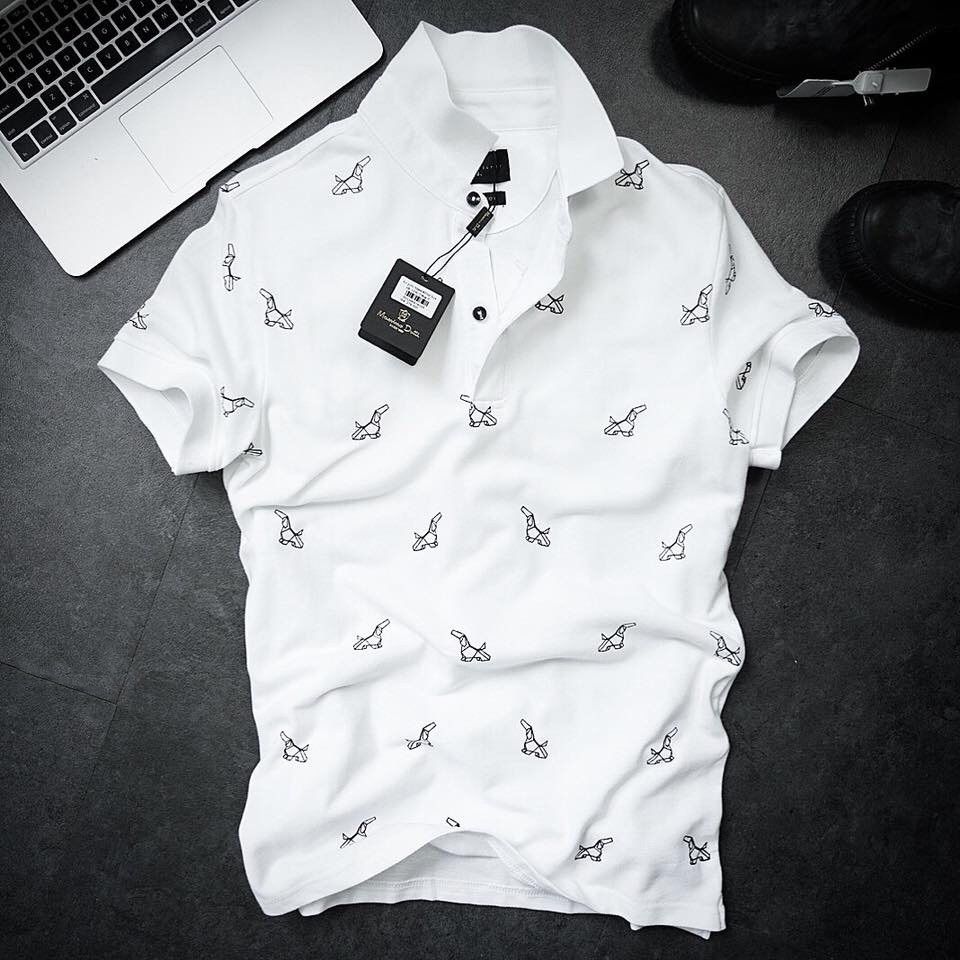 POL001X - ÁO POLO HỌA TIẾT SIÊU HOT