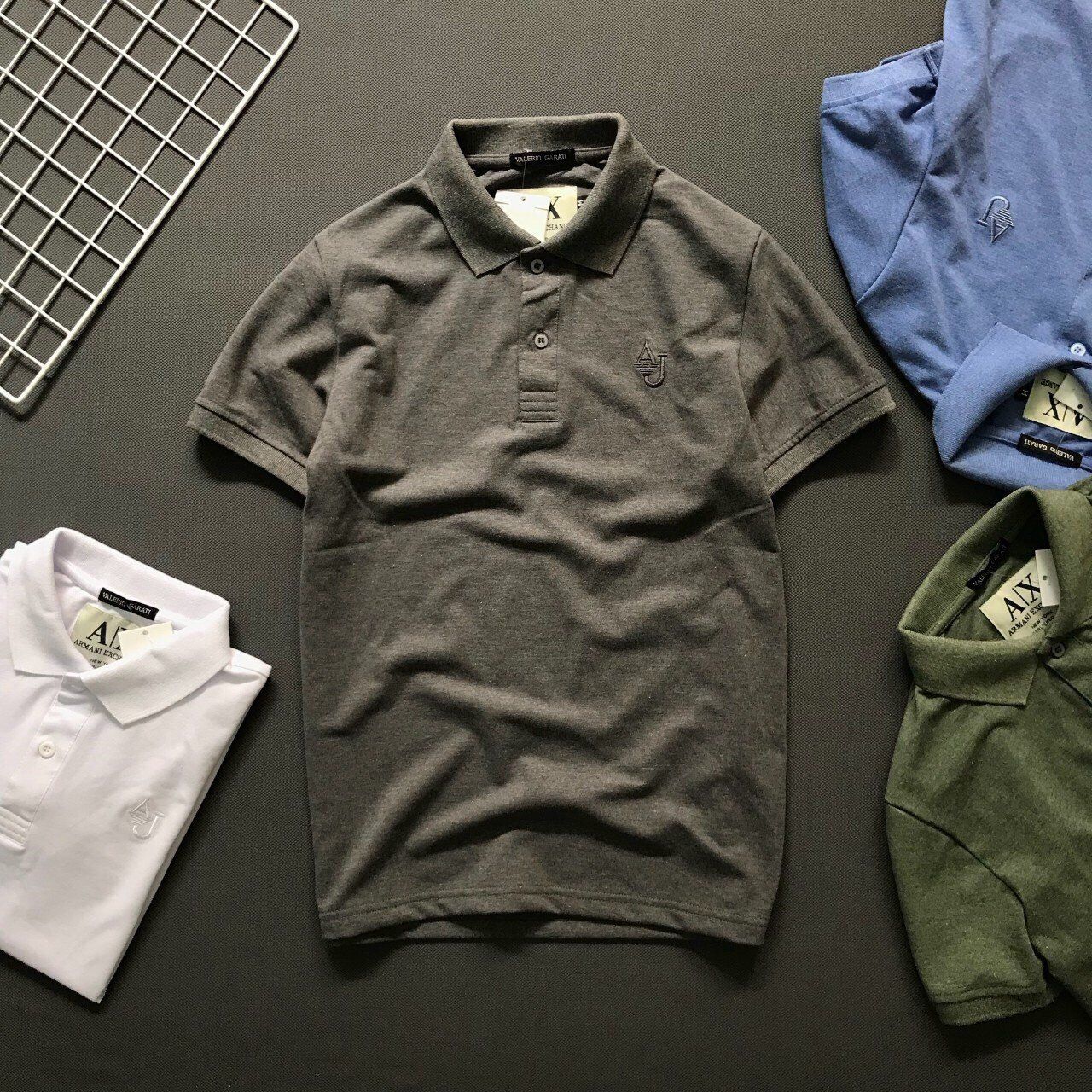 POL004TRANG - ÁO POLO AJ
