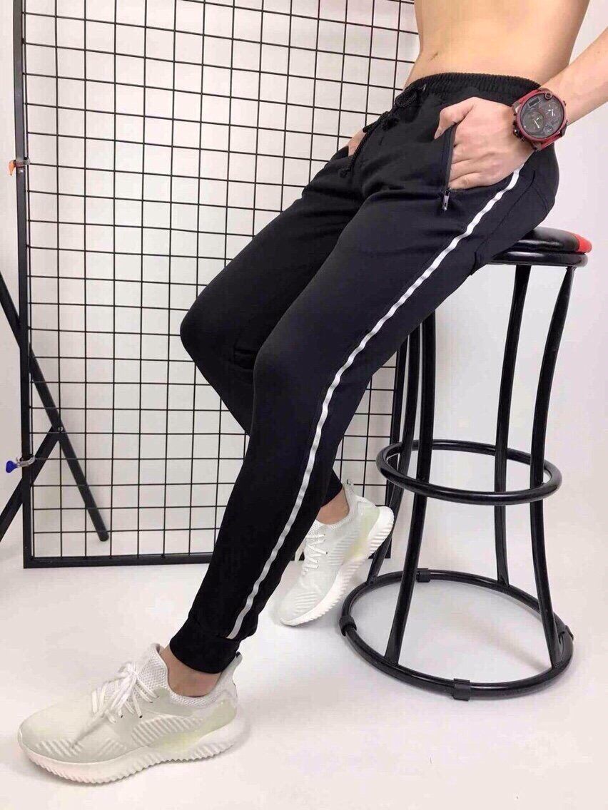 QT12 - QUẦN THỂ THAO DÀI LOGO NIKE SỌC VIỀN BÊN