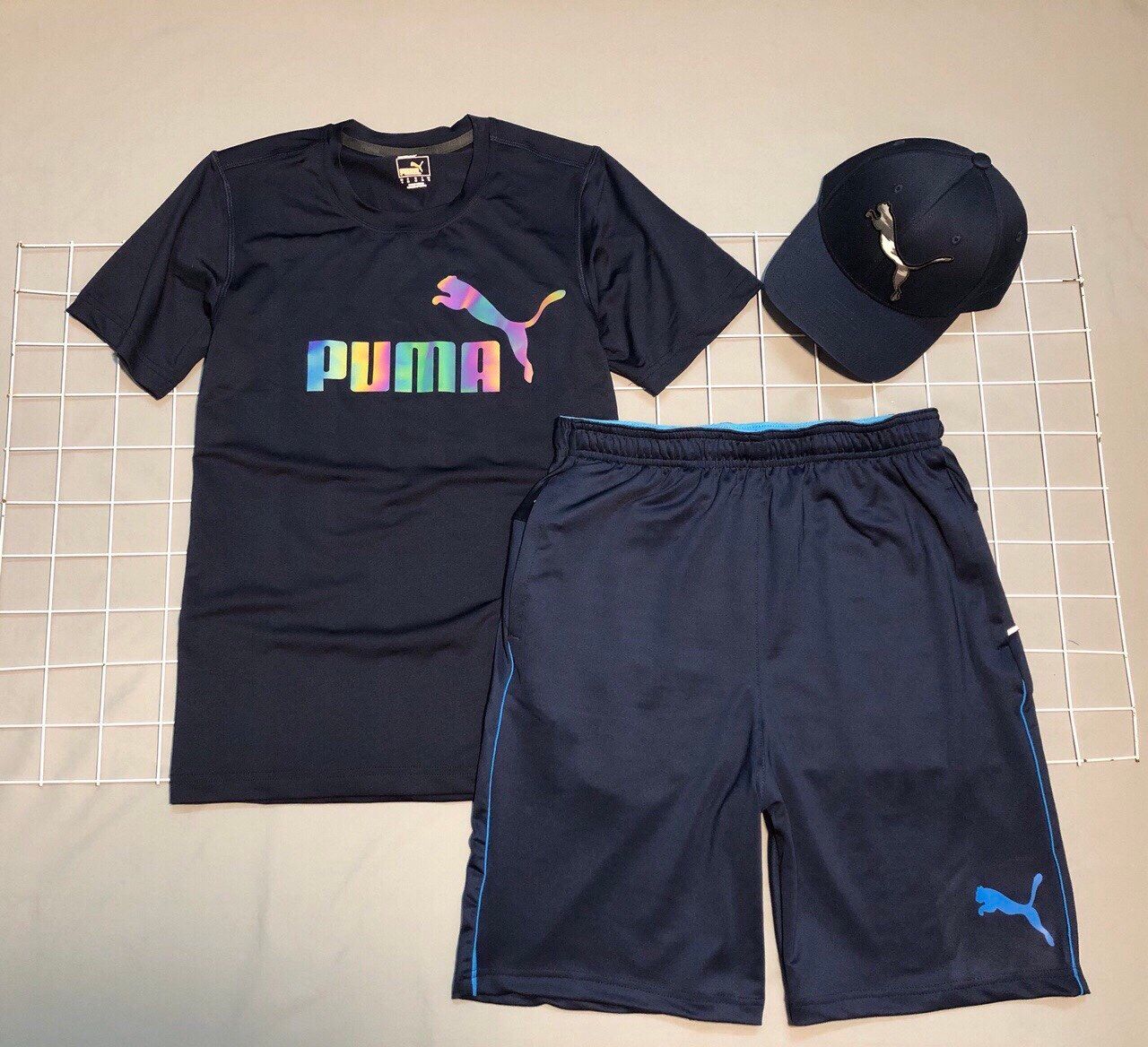 ATTN0018trang - Áo thun THỂ THAO PUMA chữ dạ quang