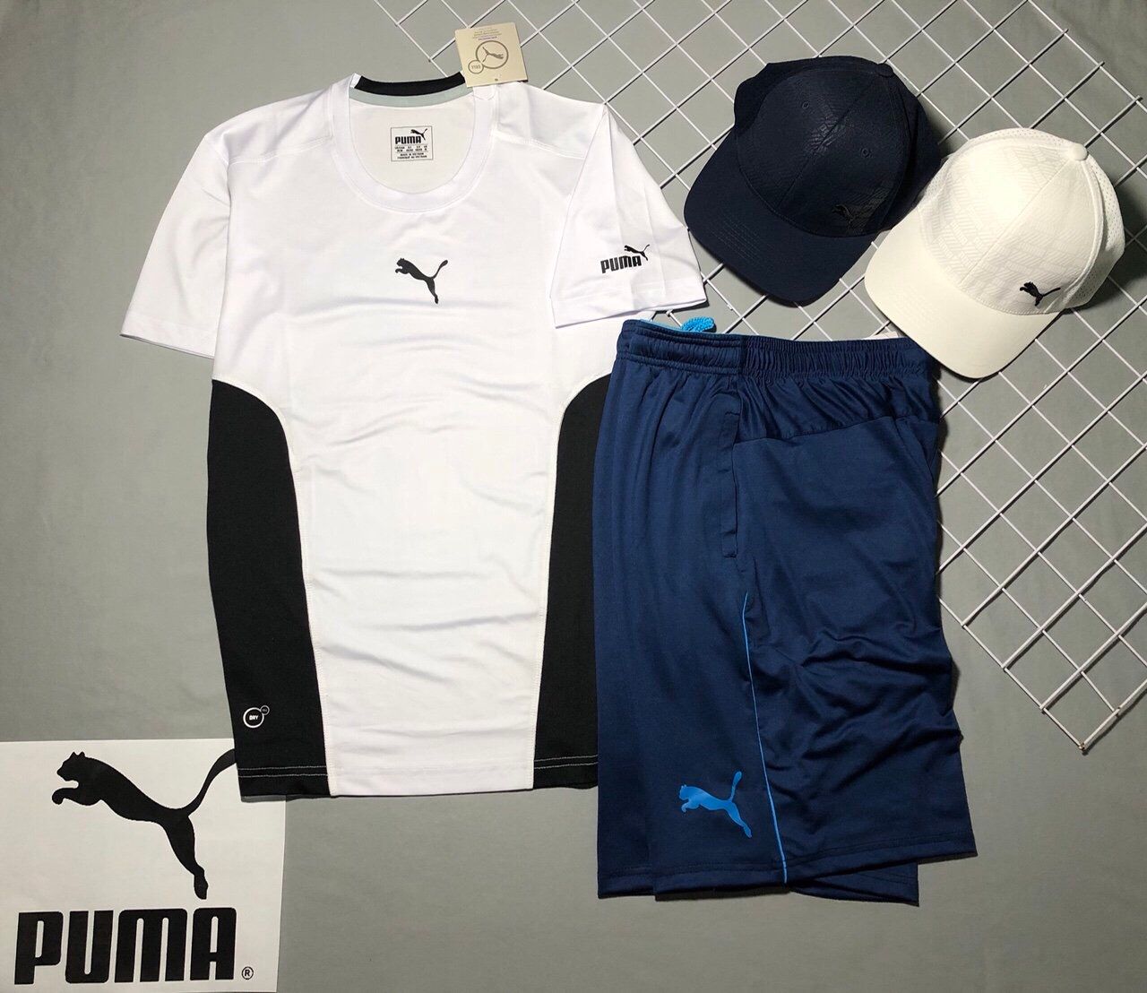 ATTN0019trang - Áo thun THỂ THAO PUMA phối màu