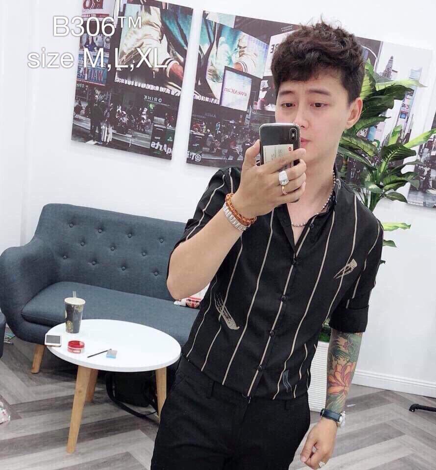 SM035D - ÁO SƠ MI KẺ SỌC HỌA TIẾT