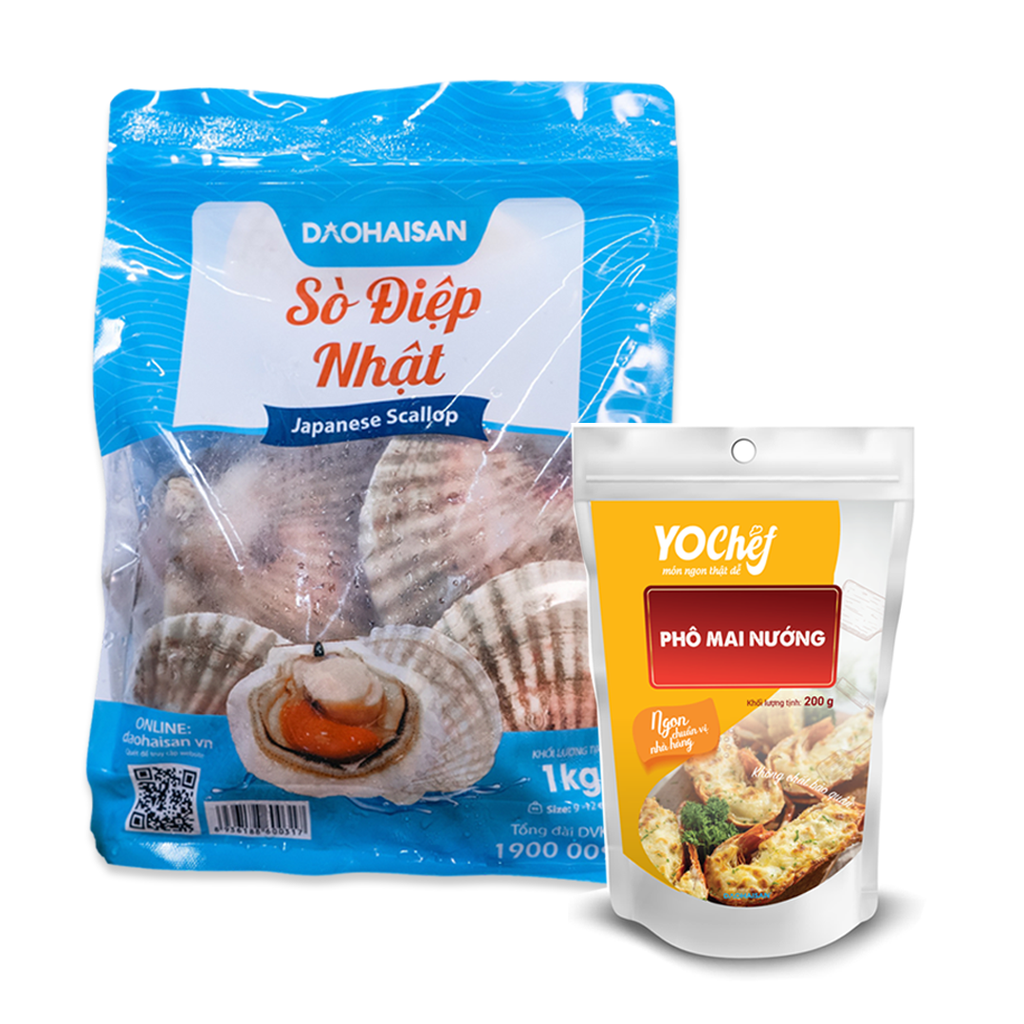 Combo Sò Điệp Nhật + Sốt Phô Mai Nướng (Combo)