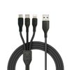 Dây cáp sạc USB Honjianda đa năng 3 trong 1 (Type C/Micro USB/Lightning)