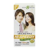  Nhuộm tóc màu thảo dược Richenna Hi-Speedy 60/60g, lên màu nhanh (6 màu) 