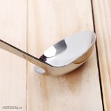 Bộ Vá, Sạn Inox Đặc- Họa Tiết Dập Nổi